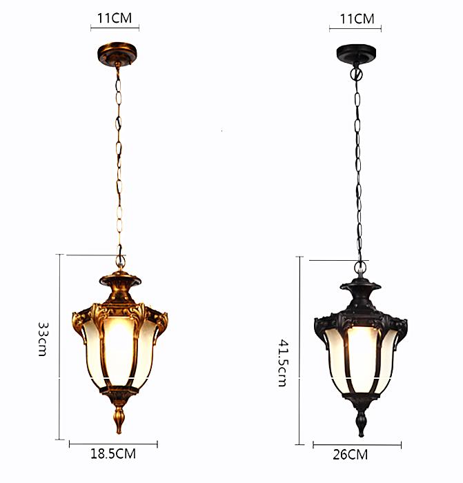 Abhängende Laterne Classical Hanging Chandelier Light mit LED Bulb