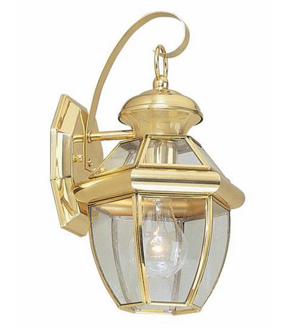 Antikes Kupfer Wandleuchte LED Kupfer dekorative Lampe im Freien polierte Messing Laterne Licht