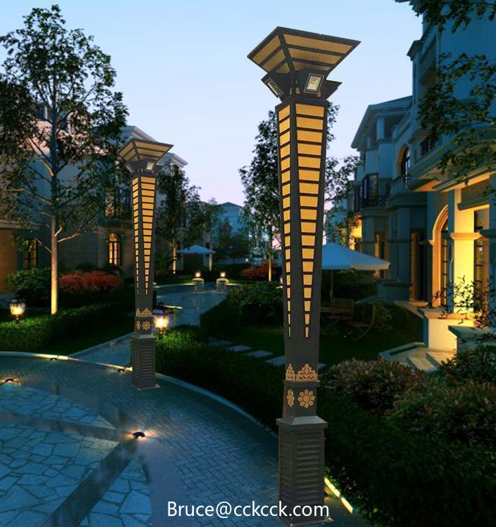 Gartenlampe im Freien, wasserdicht Chinesische quadratische  Landschaftsleuchte, Landschaftsleuchte - China zhengmeng Lighting  Technology Co., Ltd