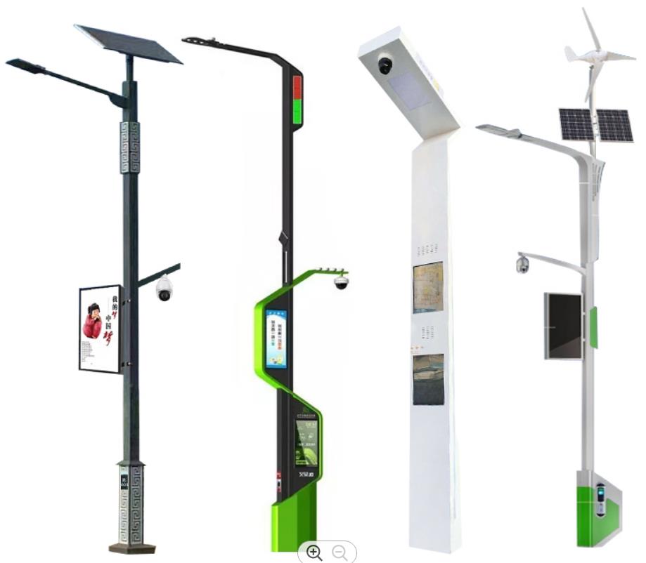 LED Light Source und Street Lights Art Outdoor IP65 Alle in einem Smart Street Light Pole